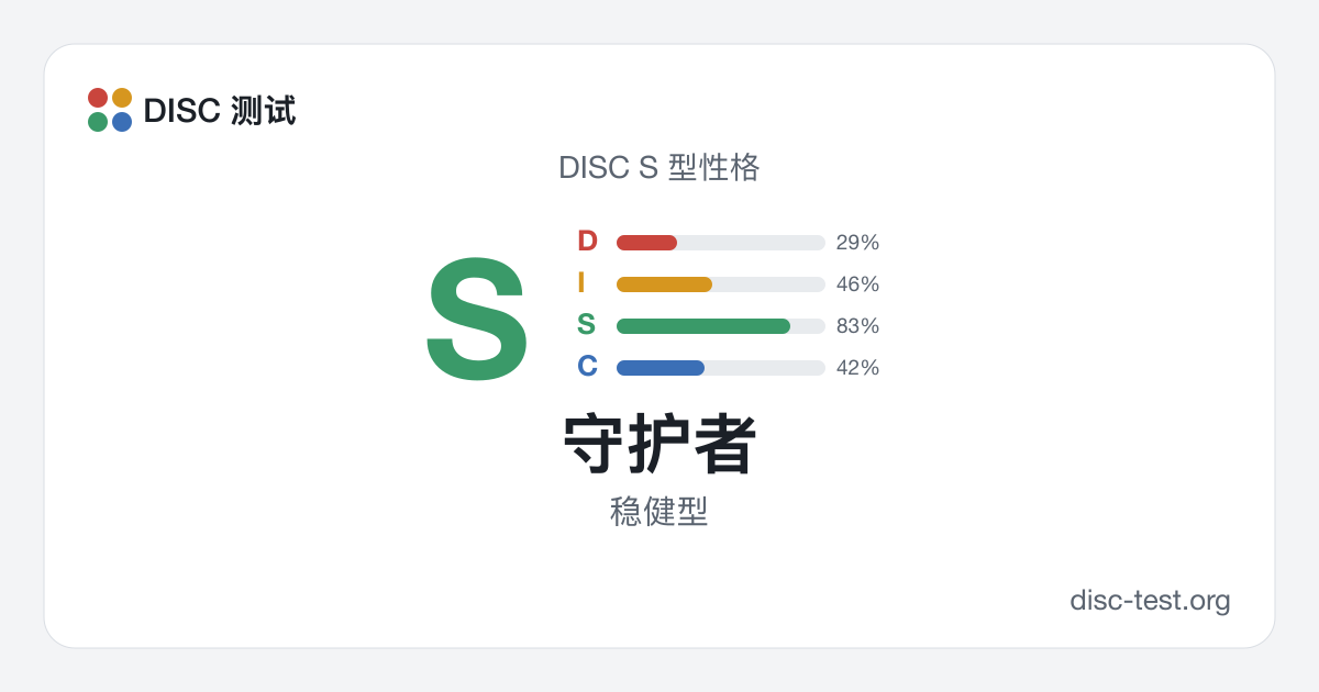 守护者（DISC S 型） · 稳健型